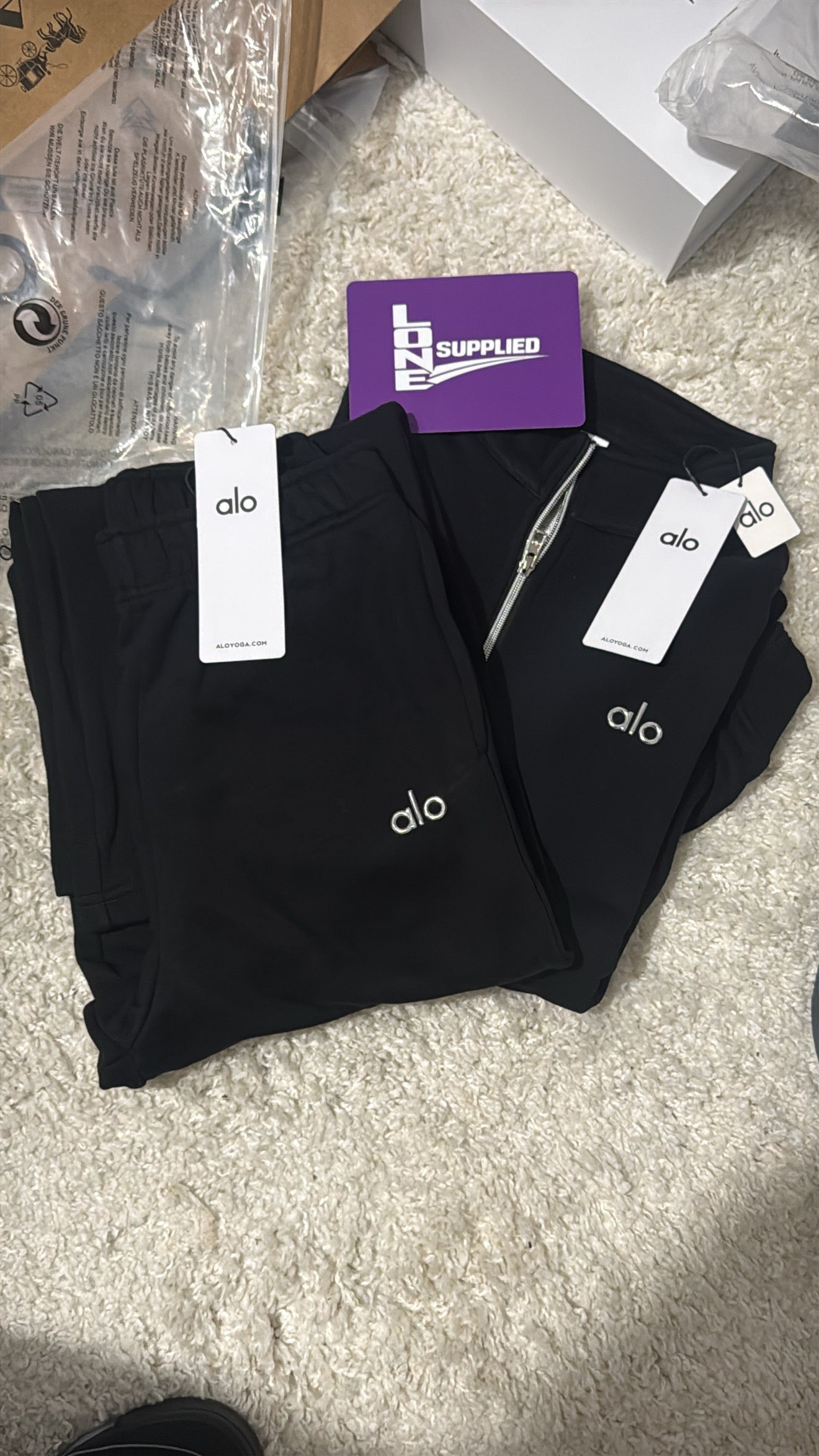Alo Quarter Zip Set