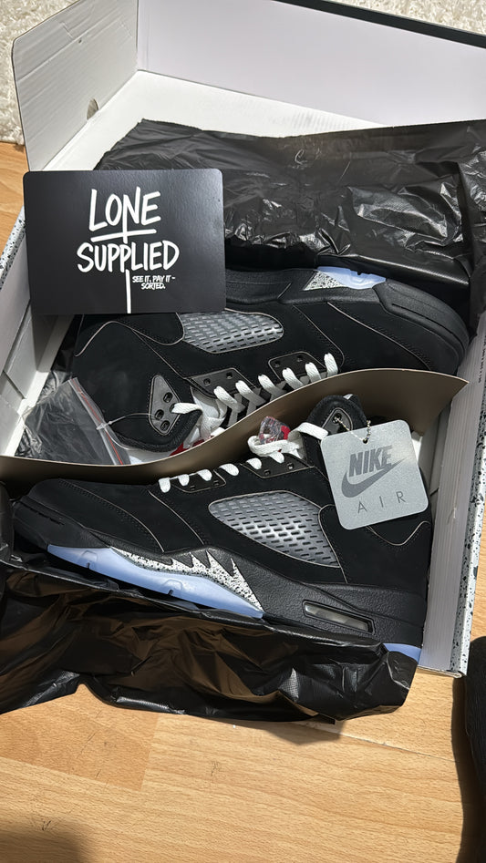 Jordan 5 Metallic Black